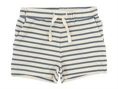 Petit Piao shorts with blue mirage stripes  